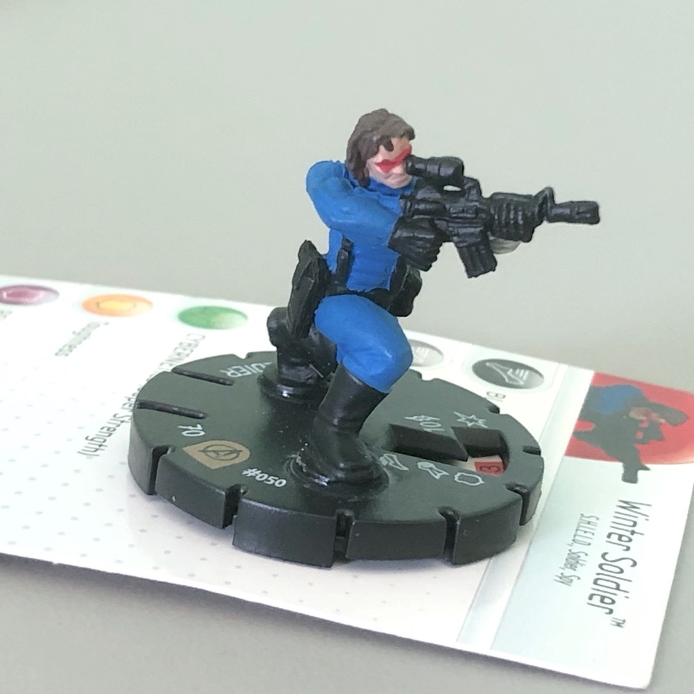 Marvel Comics HeroClix Avengers Winter Soldier #050 Super Rare Miniature Figure